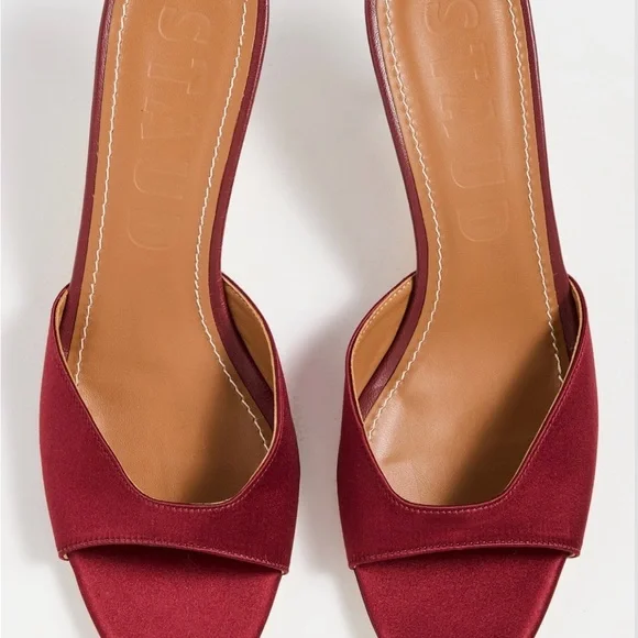 NWT STAUD Brigitte Satin Mules - Picture 3 of 7